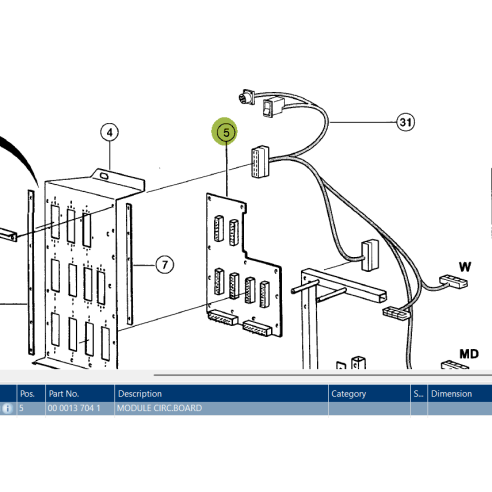 0137041 Module board fits Claas Lexion Combines 013704