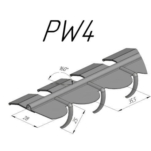 736058 Upper sieve PW4 (25×28 mm, special) fits Claas Lexion CL-736-058R