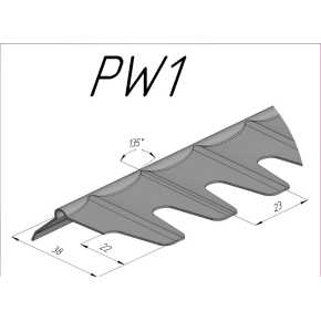 1957316C7 Upper sieve PW1 (22 mm, standard) fits Case IH CS-1957316R