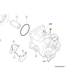 1802477 Hydraulic motor fits Claas Lexion combine 1802477