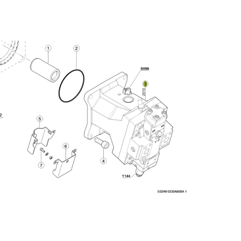 1802477 Hydraulic motor fits Claas Lexion combine 1802477