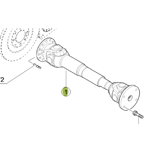 7766571 Drive Shaft fits Claas Lexion combine 7766571