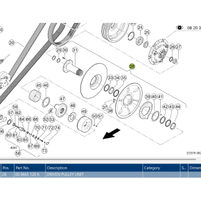 665120 DRIVEN PULLEY UNIT (Variator) fits Claas Lexion combine 665120