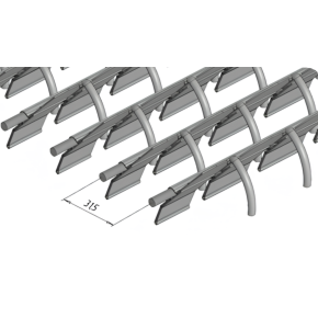 7564470 Upper sieve PW4 (25×28 mm, special) fits Claas Lexion CL-756-447R