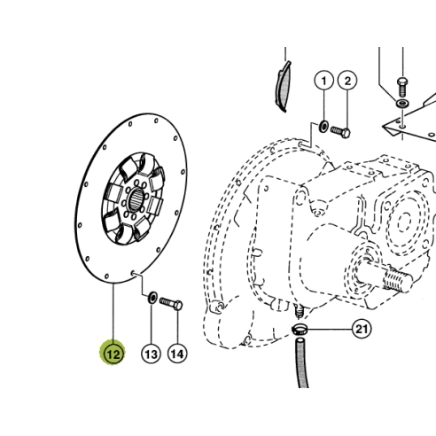 664712 TORSION DAMPER for Claas Lexion combine 664712