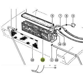 625862 - EXCHENGER EVAPORATOR for Claas Lexion combine 625862