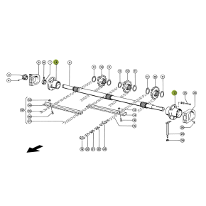 6303502 - SUPPORT, Upper shaft for Claas Lexion combine 6303502