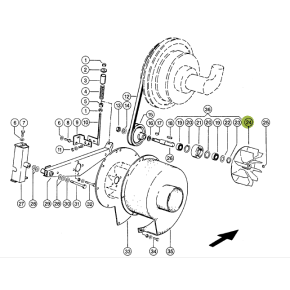 657693 - Extraction fan for Claas Lexion combine
