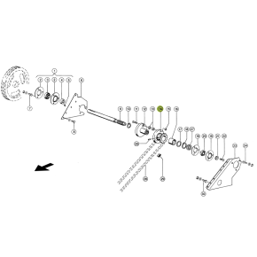 7349861 - Sprocket for Claas Lexion combine 7349861