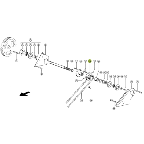 7349861 - Sprocket for Claas Lexion combine 7349861