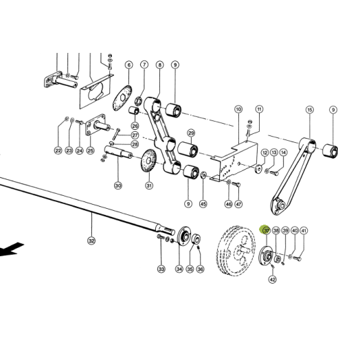 6626242 - Housing assy for Claas Lexion combine 662624