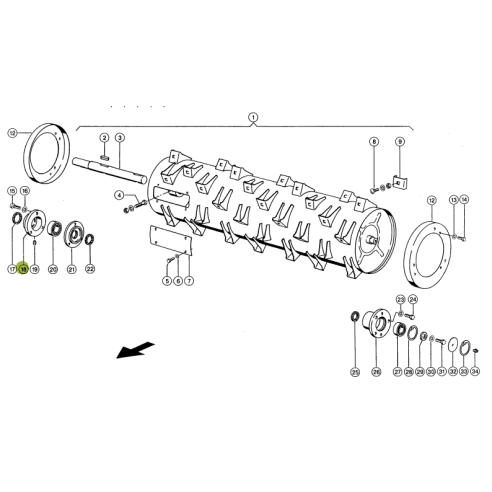 6465520 - Bearing housing for Claas Lexion combine 646552