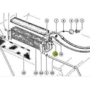 6258640 Expansion valve for Claas Lexion combine 625864