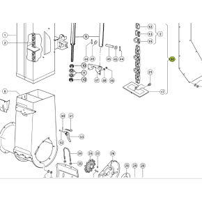 6011980 - Elevator chain assy for Claas Lexion combine 601198
