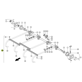 5181871 - FEED ELEVATOR CHAIN ASSY C/W BARS FOR CLAAS LEXION COMBINE 5181871