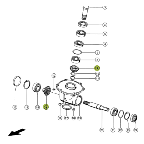 792717 BEVEL GEAR SET FOR CLAAS LEXION COMBINE 792717