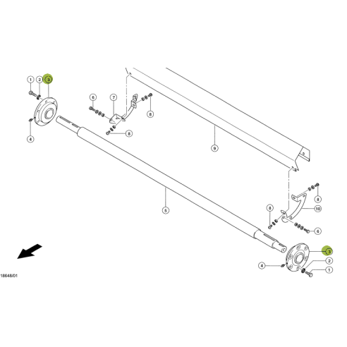6674042 - BEARING ASSY FOR CLAAS LEXION COMBINE 6674042