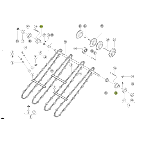 5180281 BEARING UNIT FOR CLAAS LEXION COMBINE