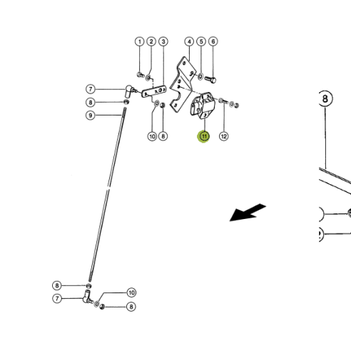 0117801 SENSOR FOR CLAAS LEXION COMBINE