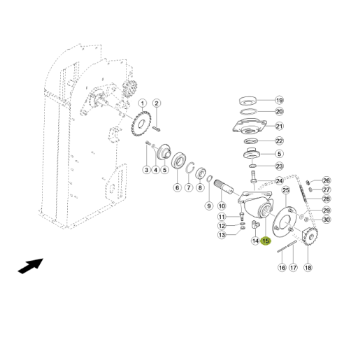 7358870 - HOUSING FOR CLAAS LEXION COMBINE