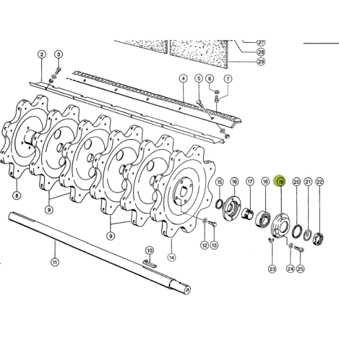 6873070 BEARING SHELL FOR CLAAS LEXION COMBINE 687307